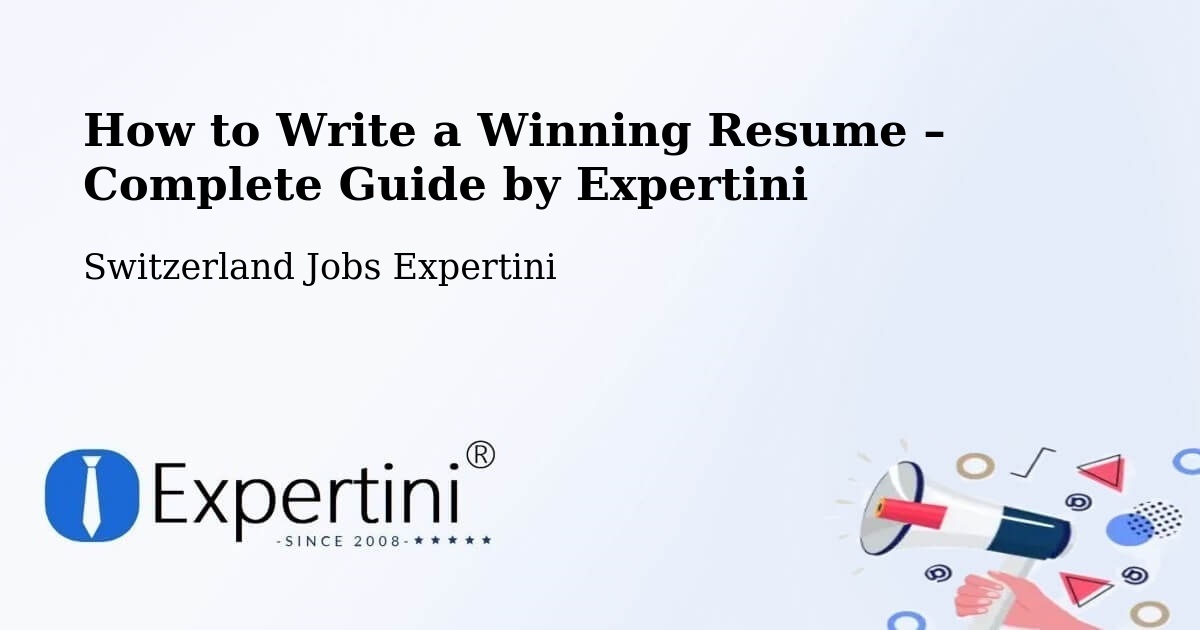 Resume Writing Guide for Job Seekers – Uerkheim - Uerkheim, Switzerland Jobs Expertini
